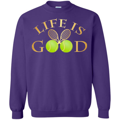 Tennis Lovers T-shirt Life Is Good Purple