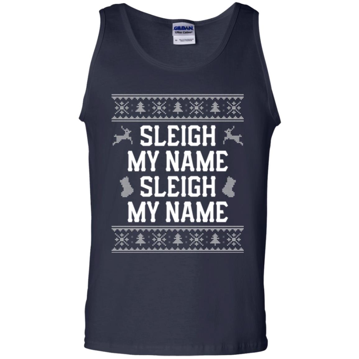 Christmas T-shirt Sleigh My Name Navy