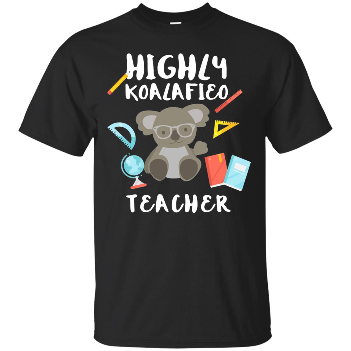 Highly Qualified Punny Teacher T-shirt Black