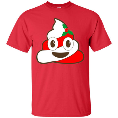 Christmas T-shirt Funny Poop Emojis Red