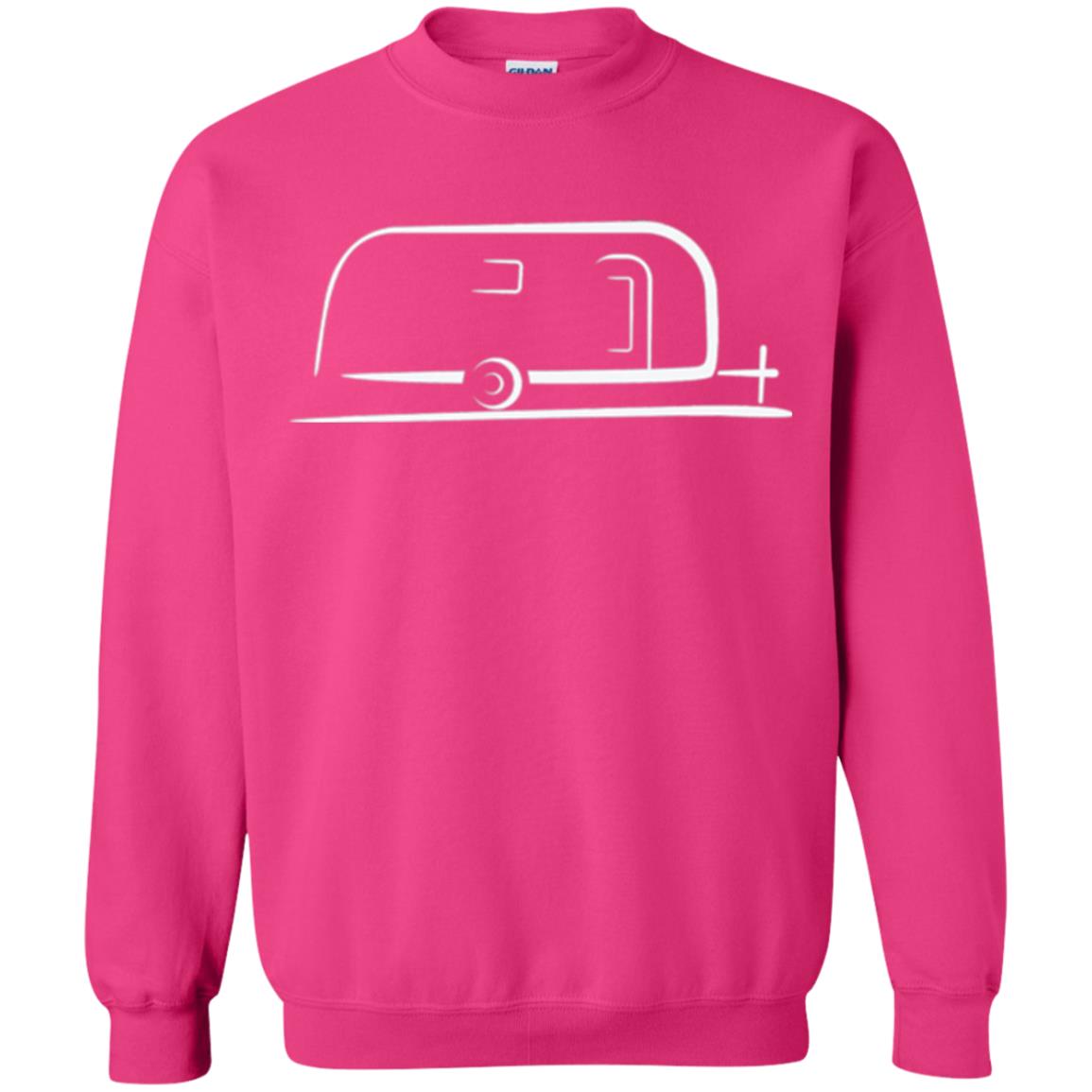 Vintage Airstream Style Streamlined Trailer T-shirt Heliconia