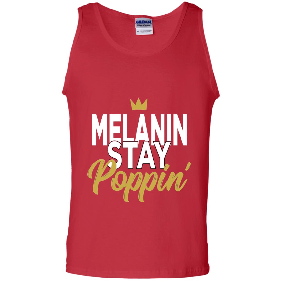 Melanin Stay Poppin Melanin Rich Drippin Melanin T-shirt Red