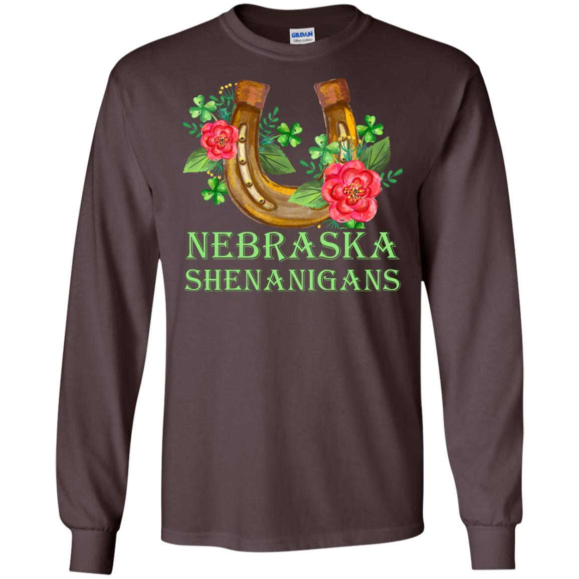 Horse Lover T-shirt Nebraska Shenanigans Dark Chocolate