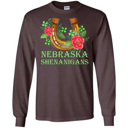 Horse Lover T-shirt Nebraska Shenanigans Dark Chocolate