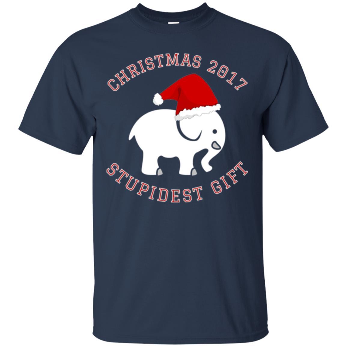 Elephant T-shirt Christmas 2017 T-shirt Navy