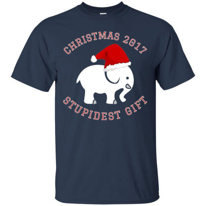 Elephant T-shirt Christmas 2017 T-shirt Navy