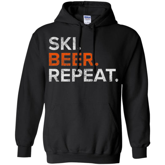 Ski And Beer Lovers T-shirt Black