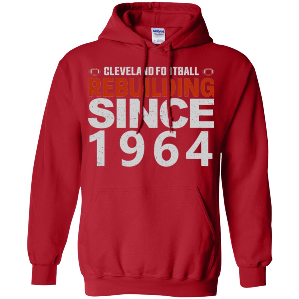 Football T-shirt Cleveland Football Rebuilding Since 1964 Red