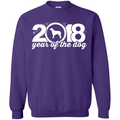 Irish Wolfhound Lover T-shirt 2018 Year Of The Dog New Year Purple