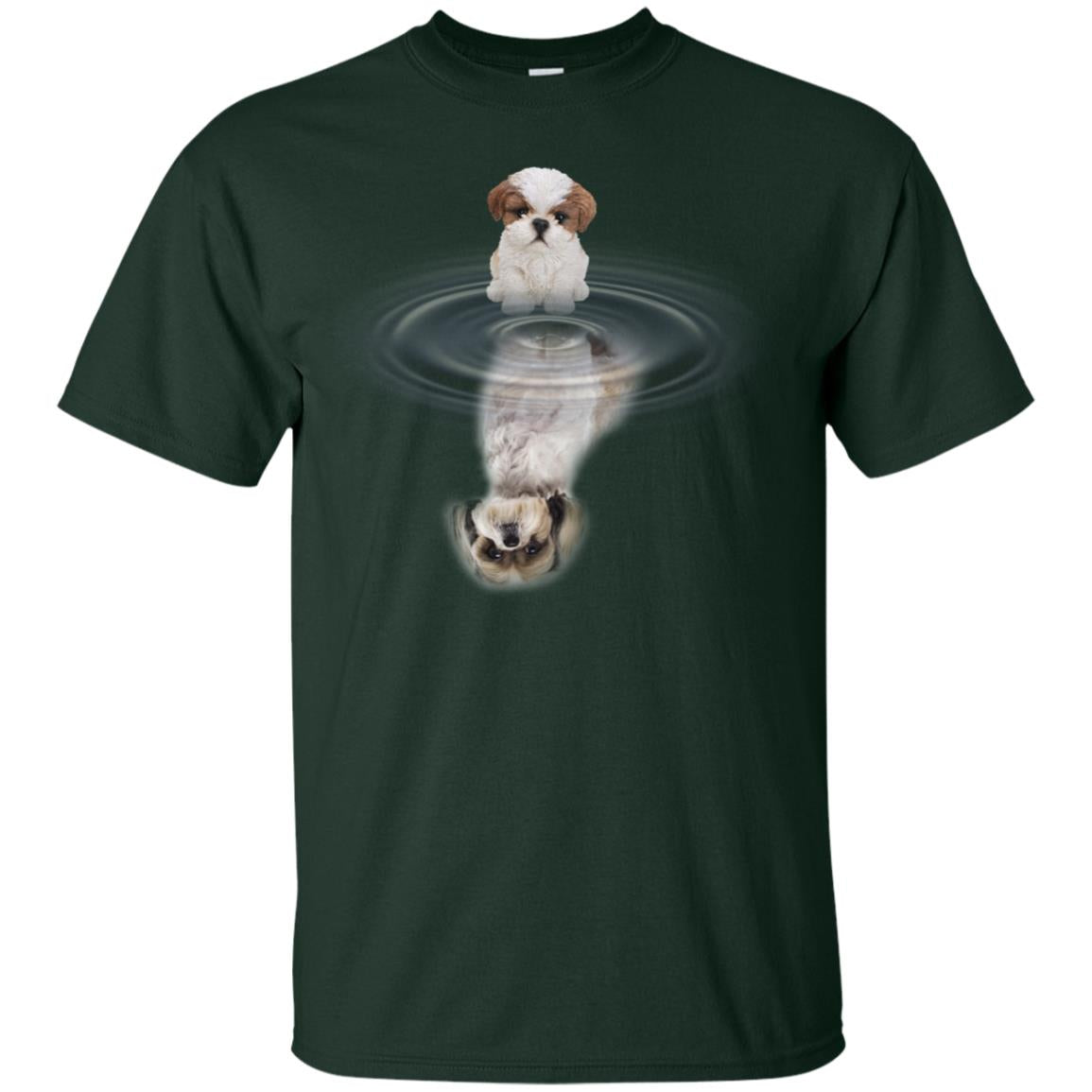 Little Shih Tzus And Big Shadow Shirt Forest