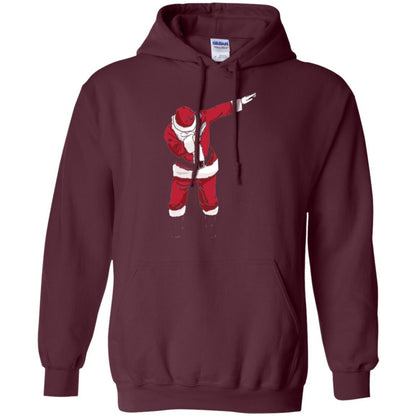 Christmas T-shirt Dabbing Santa Maroon