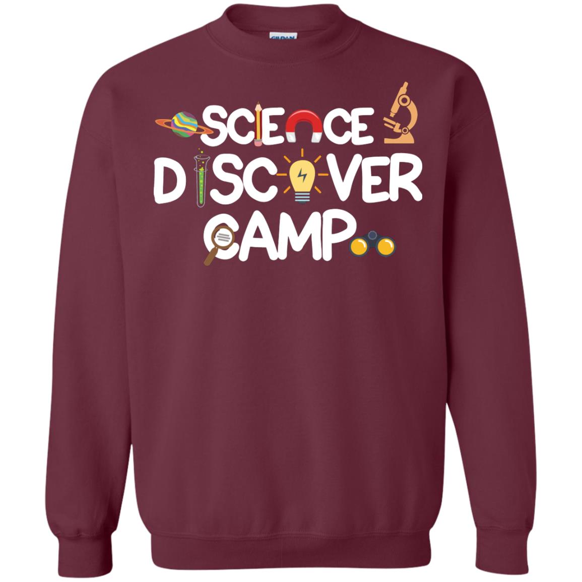 Science Discover Camp Summer Trip Shirt Maroon