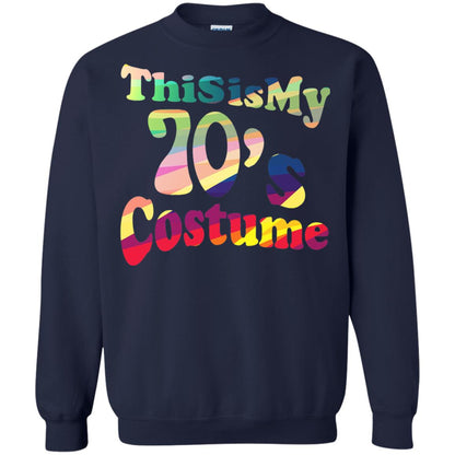 70s Halloween Costume 70s T-shirt For Women Men Girls Navy