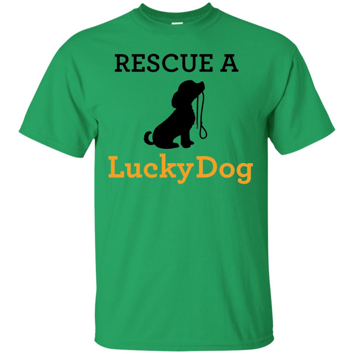 Lucky Dog Rescue A Lucky Dog T-shirt Irish Green