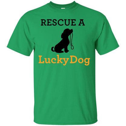 Lucky Dog Rescue A Lucky Dog T-shirt Irish Green