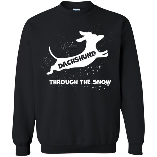 Dachshund Through The Snow T-shirt Black