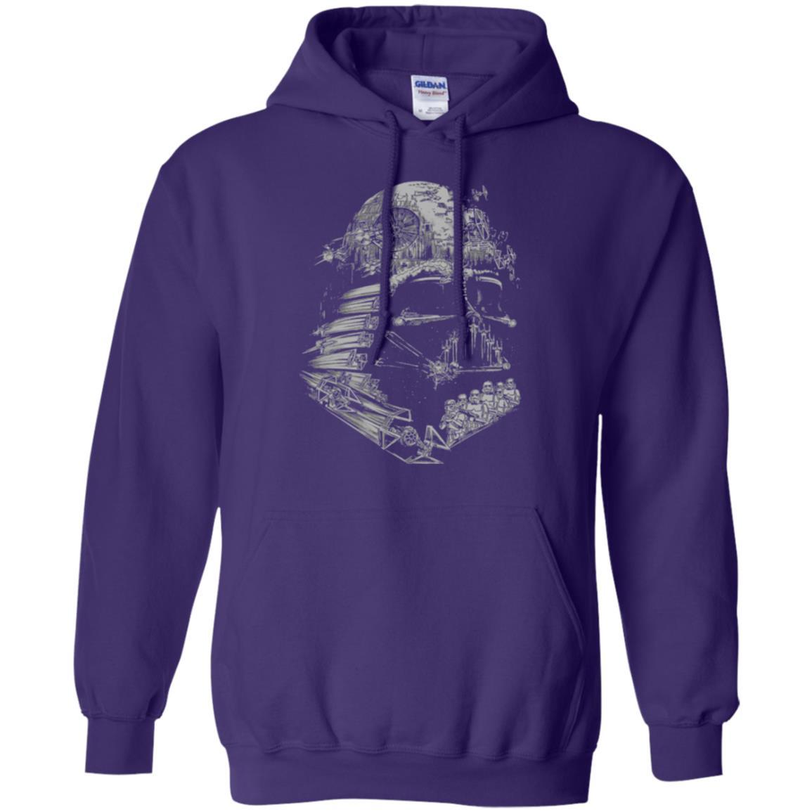 Film T-shirt Star Wars Darth Vader Build The Empire Graphic Purple
