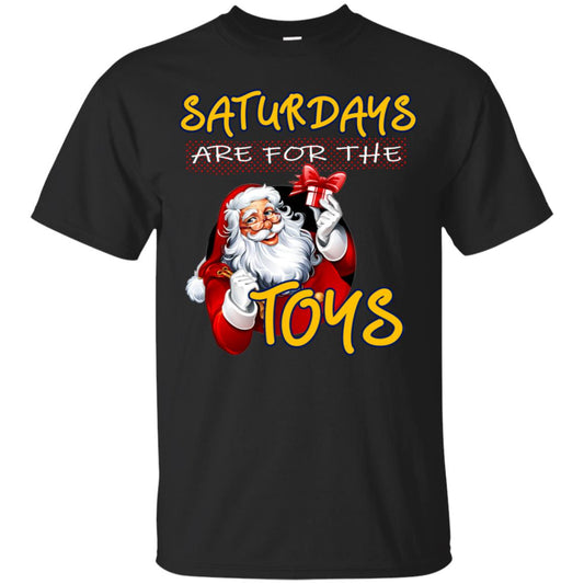 Saturdays Are For The Toys Santa X-mas Gift Shirt Black