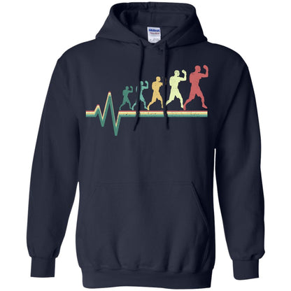 Boxing Heartbeat Boxer Gift Shirt Navy