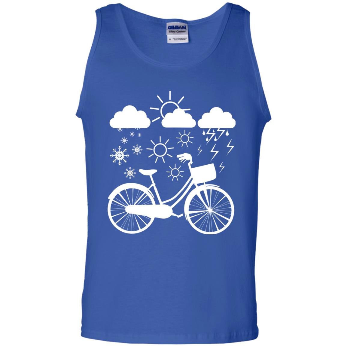 Bicycle All Weather Cyclist T-shirt For Bicycle Lover Royal