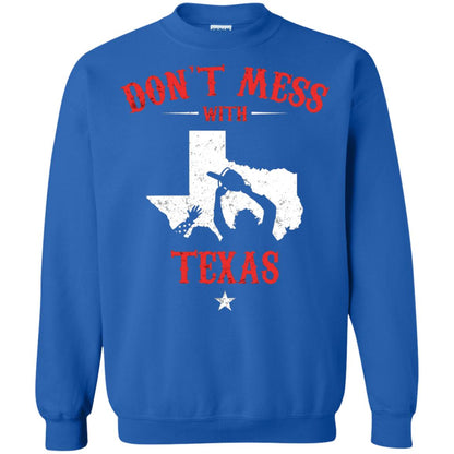 Don_t Mess With Texas Chainsaw T-shirt Royal