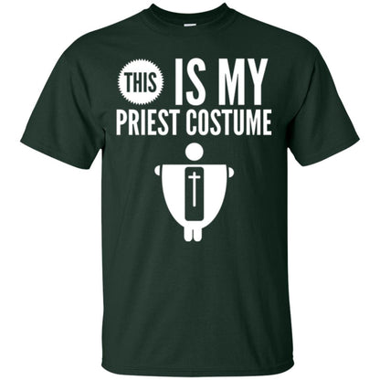 Halloween T-shirt This Is My Priest Forest Green