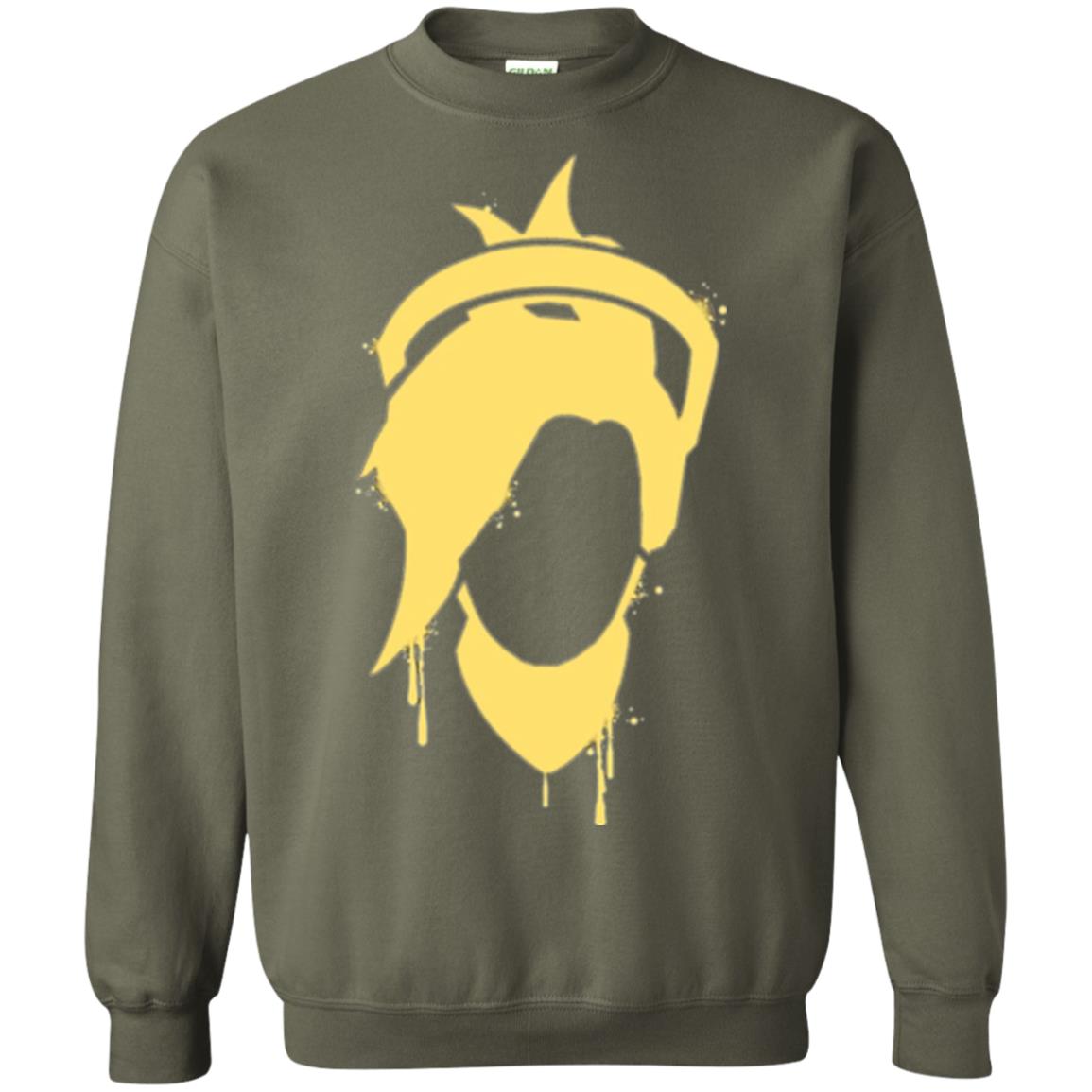 Overwatch Mercy Icon Spray T-shirt Military Green