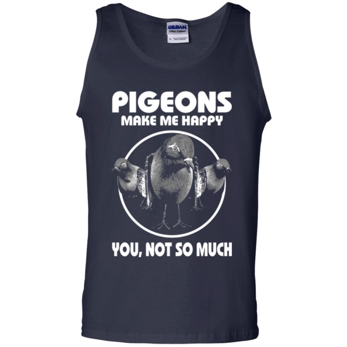 Pigeons Make Me Happy You Not So Much T-shirt Navy