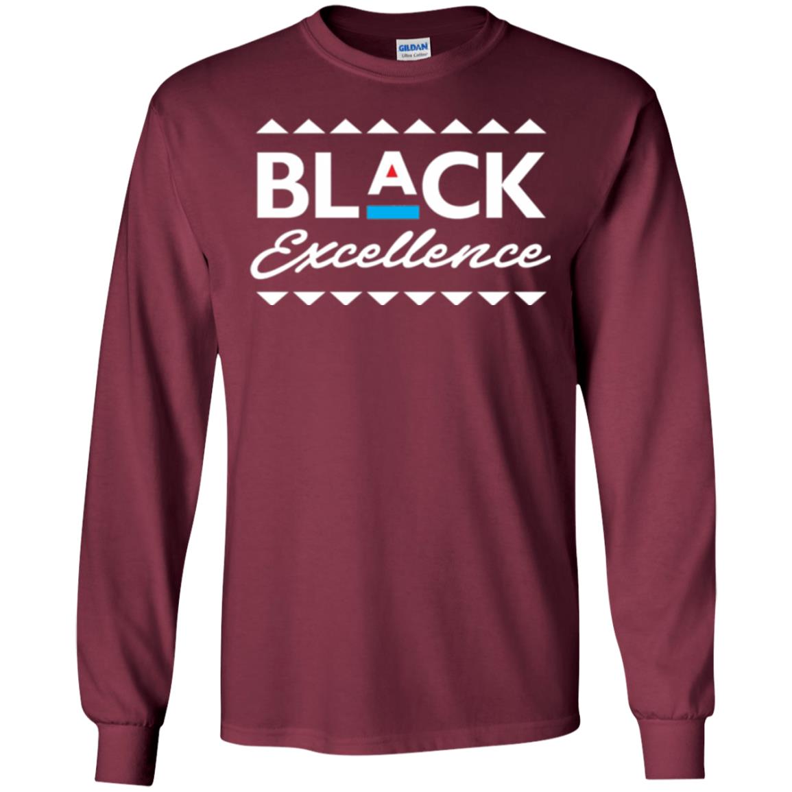 Black Excellence T-shirt Celebrating Black Pride Maroon