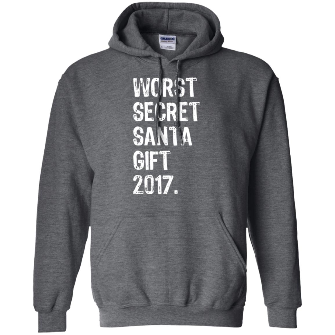 Christmas T-shirt Worst Secret Santa Gift 2017 Dark Heather