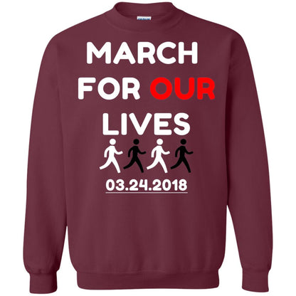 March For Our Lives Gun Control T-shirt Maroon