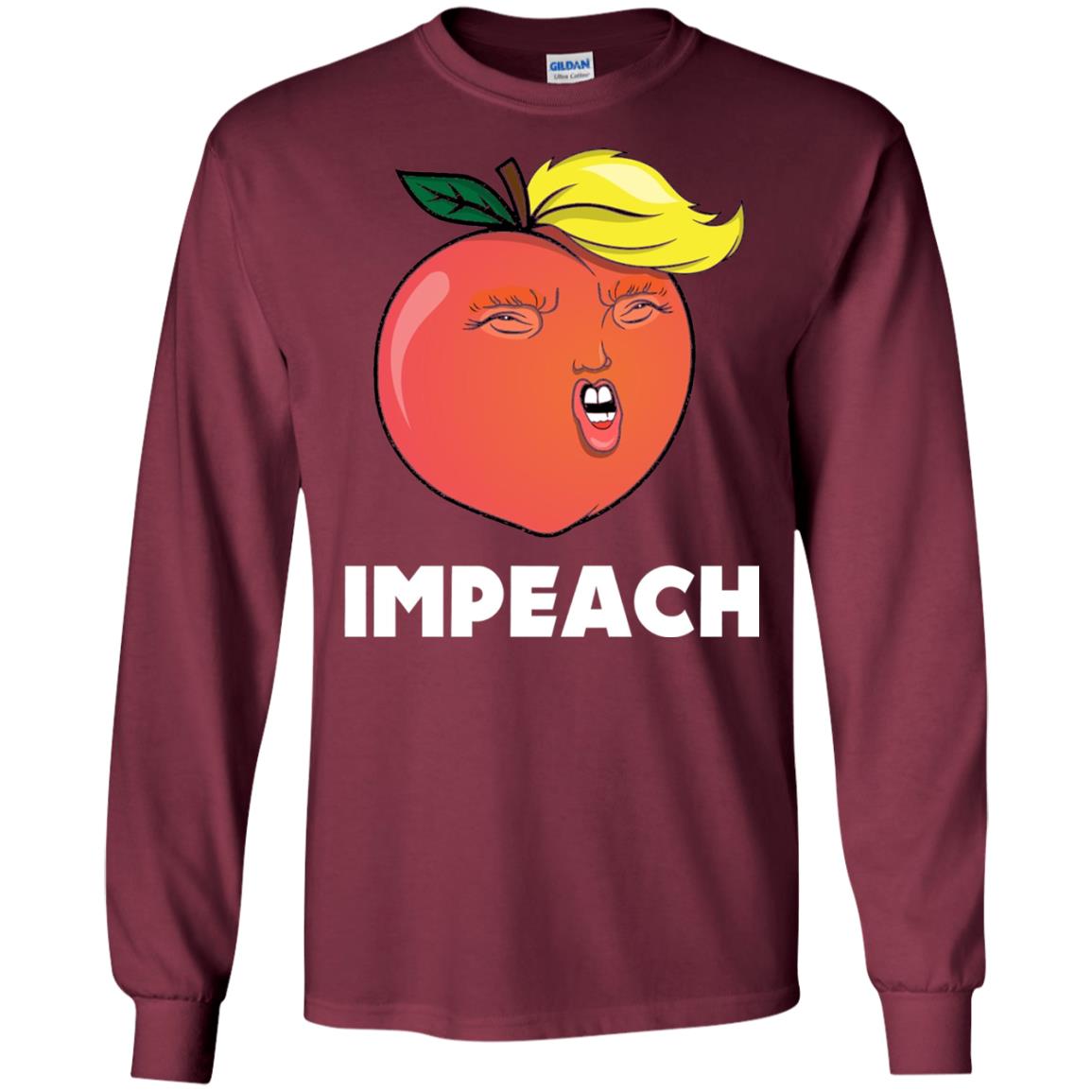 Anti Trump T-shirt Funny Trump Impeachment Maroon