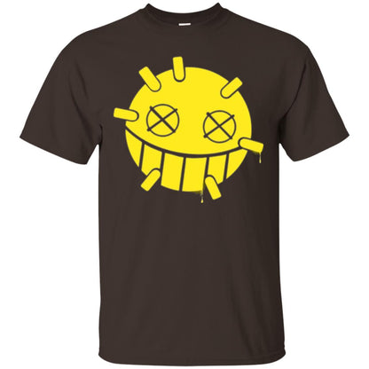 Overwatch Junkrat Smiley Spray T-shirt Dark Chocolate