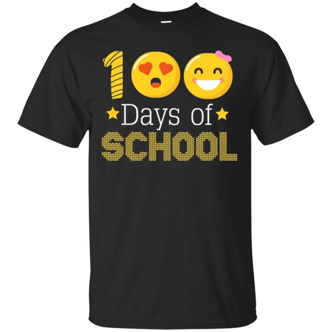 Teacher T-shirt 100 Days Of School T-shirt Black