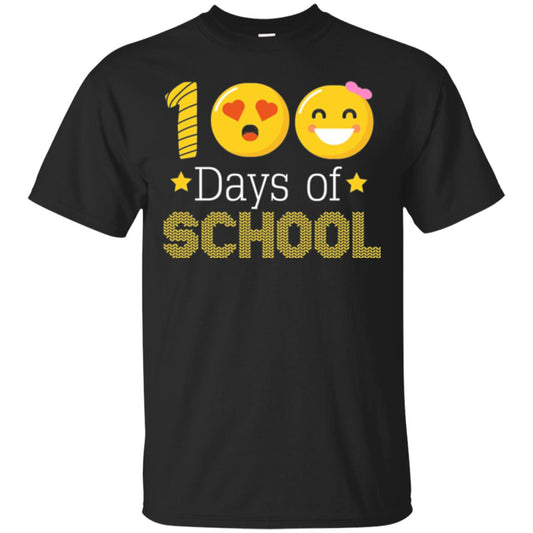 Teacher T-shirt 100 Days Of School T-shirt Black