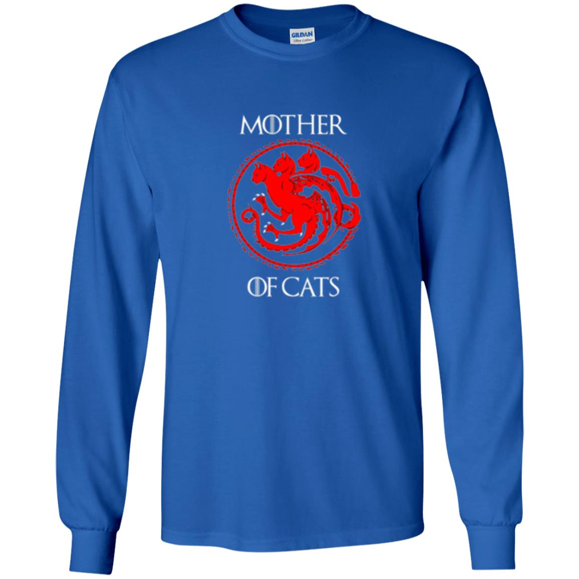 Cat Lovers T-shirt Mother Of Cat Royal