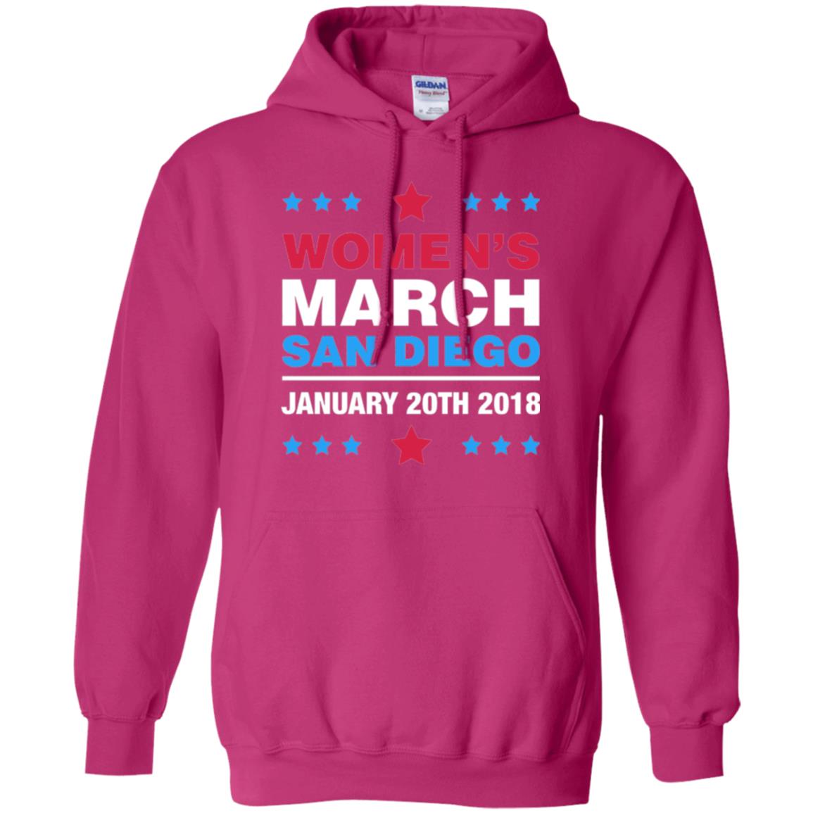 Women's March San Diego January 20th 2018 Protest Women's Right T-shirt Heliconia