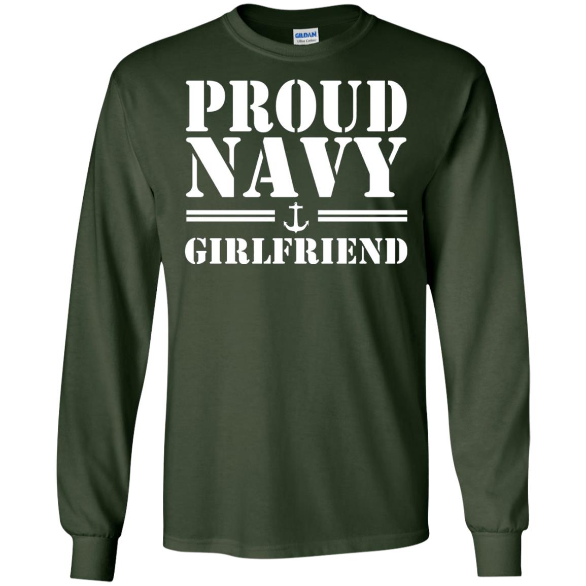 Pride U.s. Army Shirt Proud Navy Girlfriend Forest Green