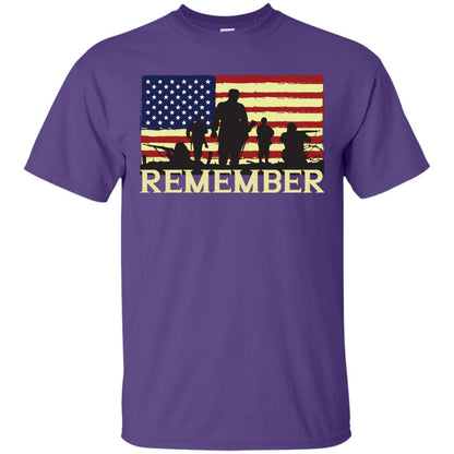 Military Of United States Memorial Day Shirt Purple