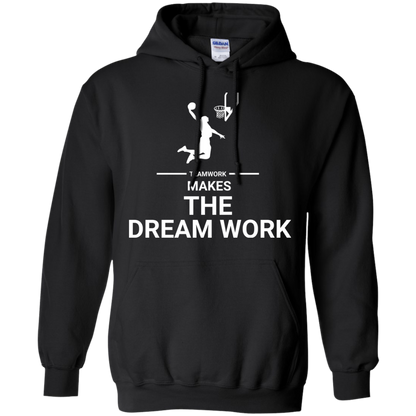 Basketball T-shirt Teamwork Makes The Dream Work Black