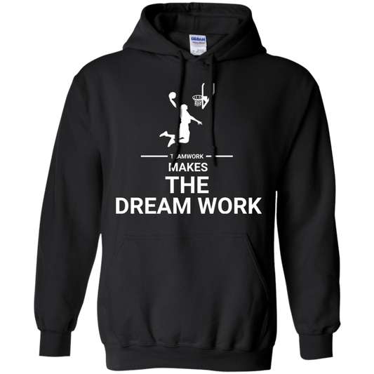 Basketball T-shirt Teamwork Makes The Dream Work Black