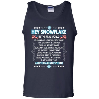 Hey Snowflake In The Real World Military T-shirt Navy