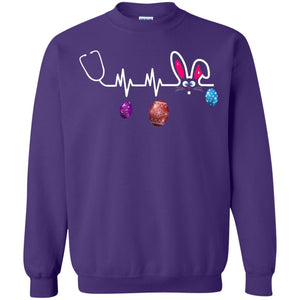 Heartbeat Nurse Doctor Easter Bunny Shirt