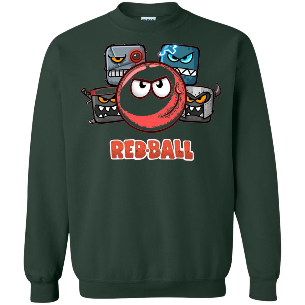 Red Ball 4 The Crew Game Lover T-shirt Forest Green