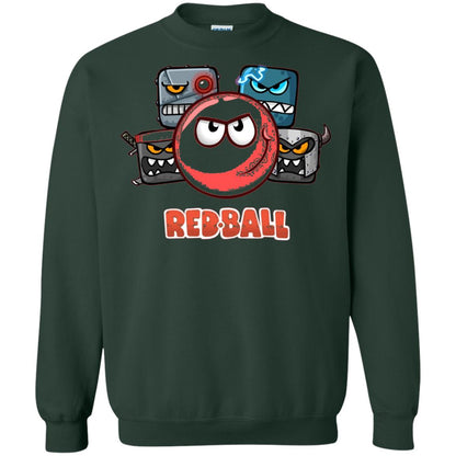 Red Ball 4 The Crew Game Lover T-shirt Forest Green