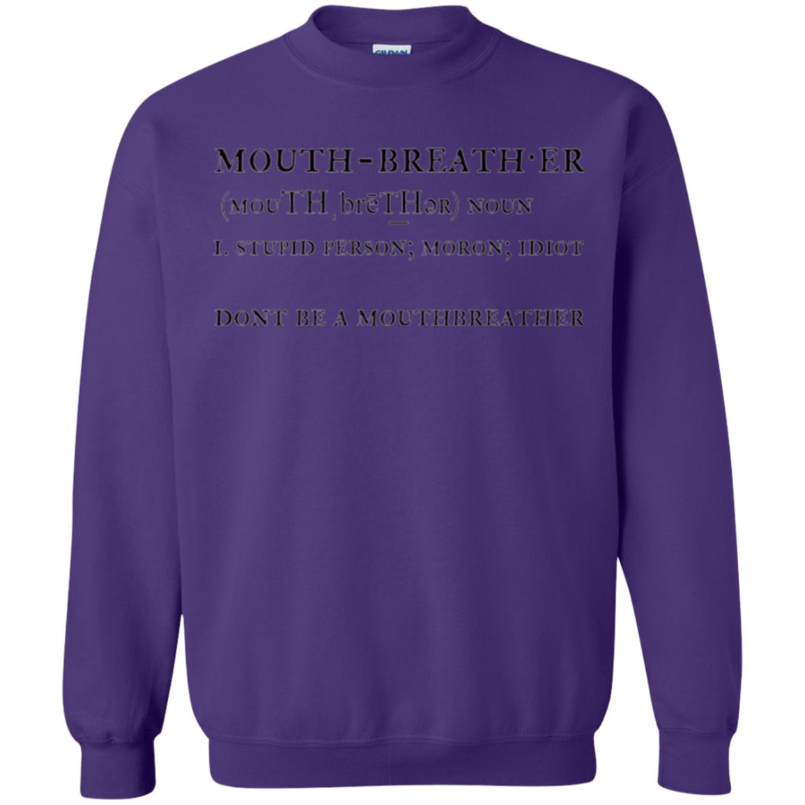 Funny T-shirt Mouthbreather Purple