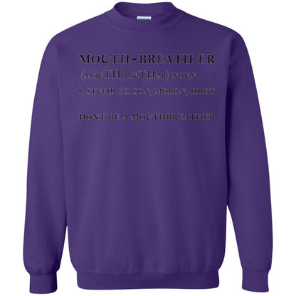 Funny T-shirt Mouthbreather Purple