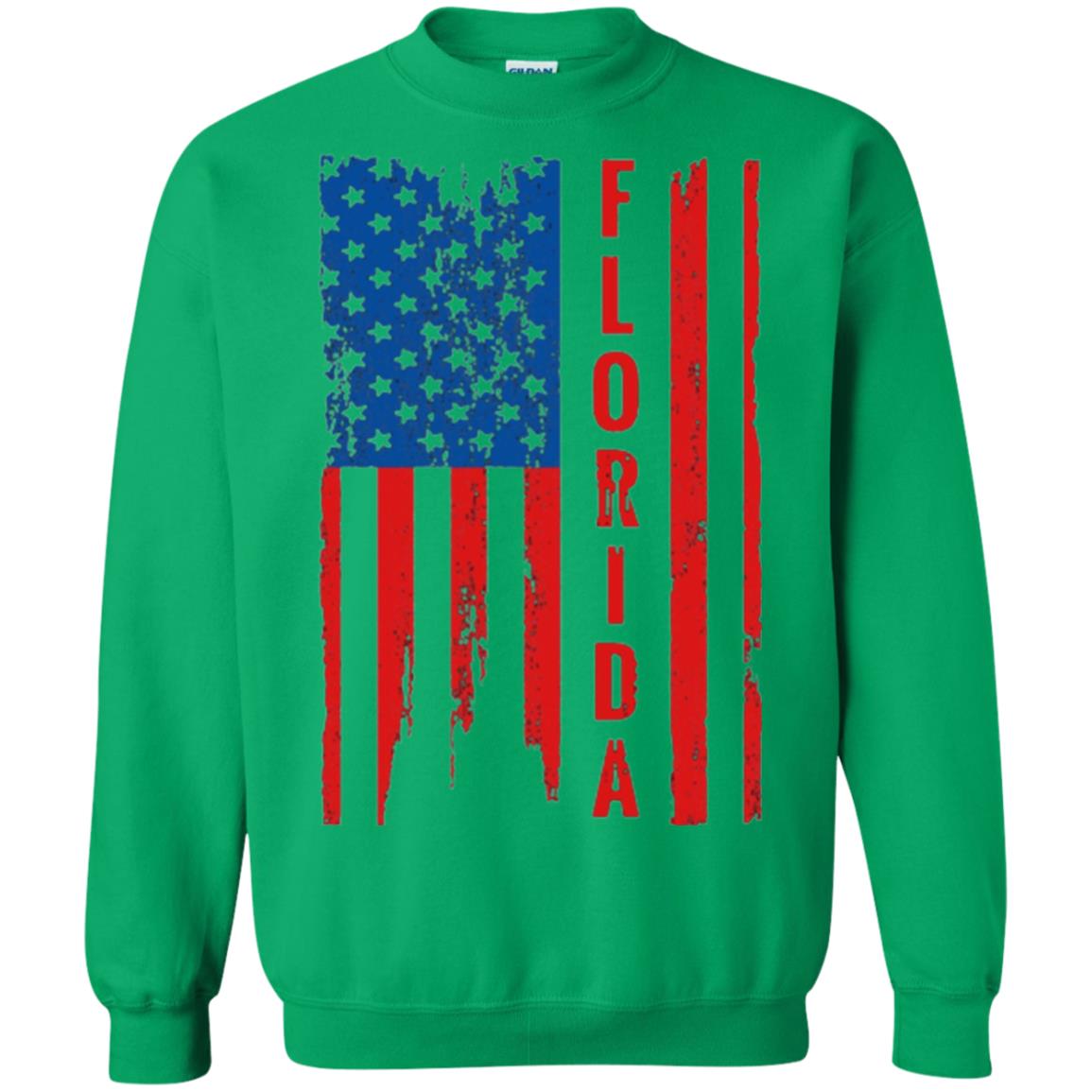 Florida State T-shirt American Flag Irish Green
