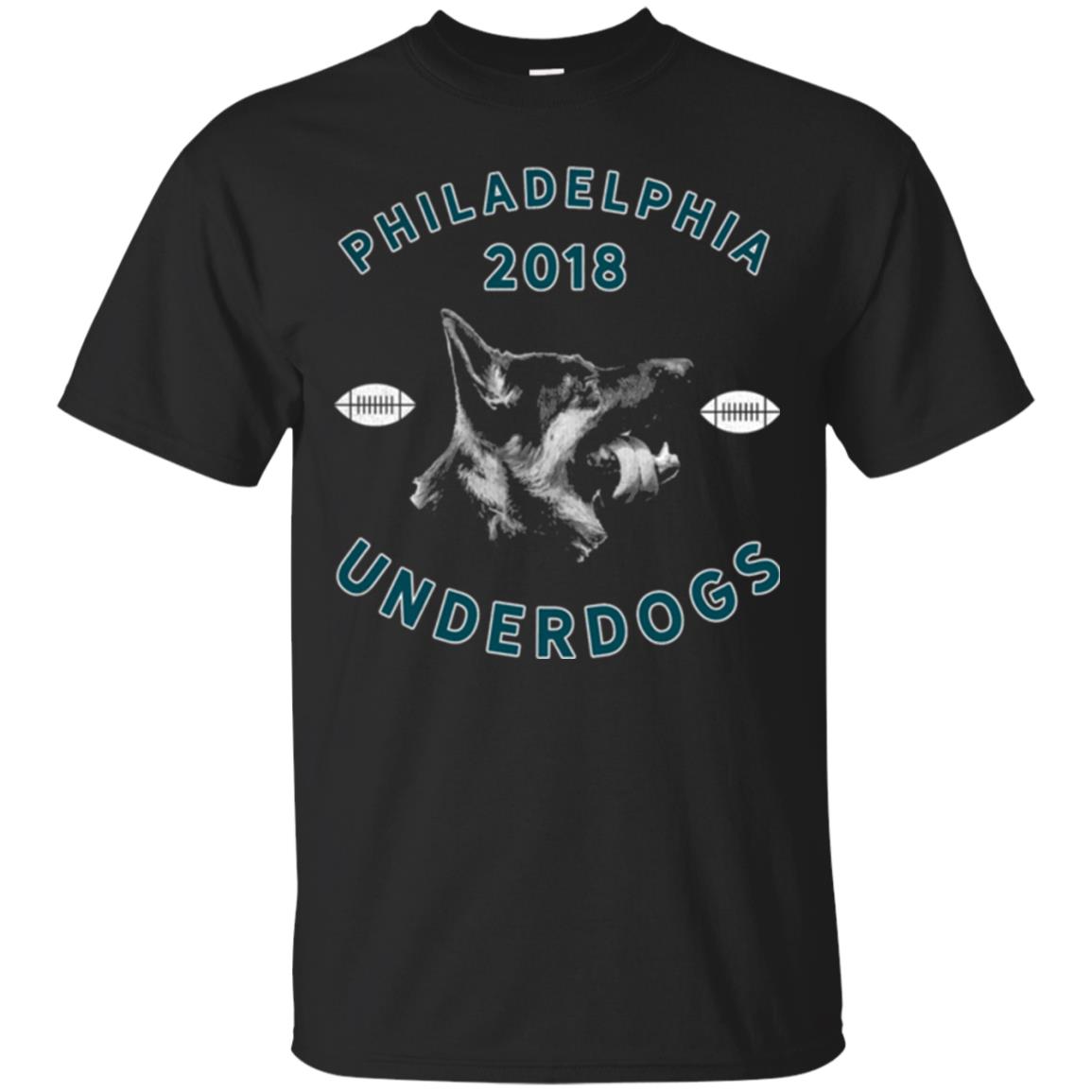 Dog Lover T-shirt Philly Philadelphia Underdogs Lii Game Day Black