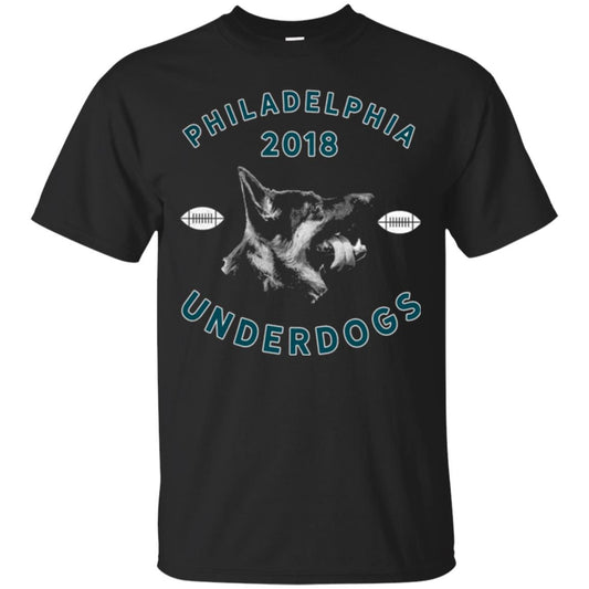 Dog Lover T-shirt Philly Philadelphia Underdogs Lii Game Day Black